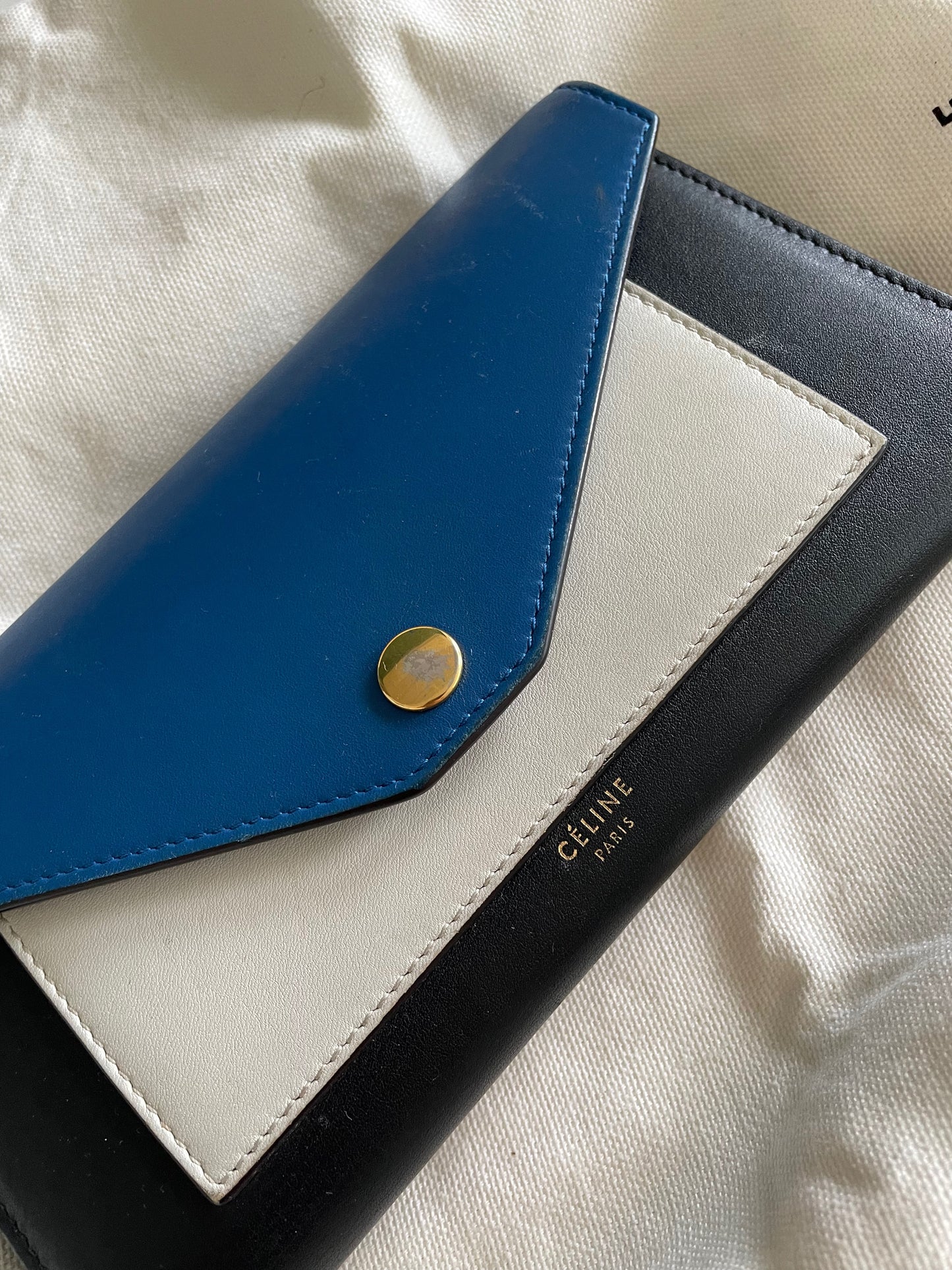 Celine Trio Two Toned Wallet