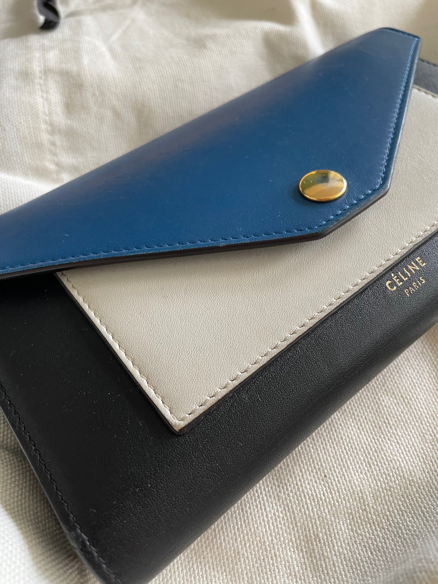 Celine Trio Two Toned Wallet