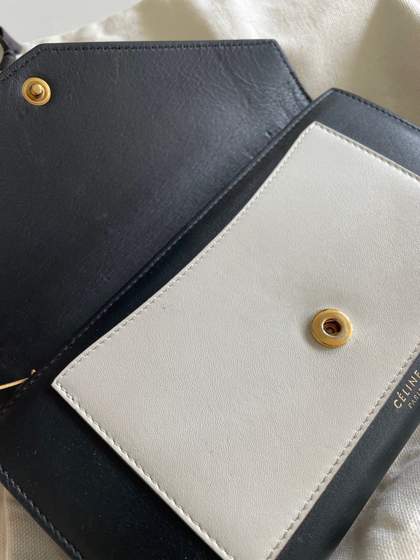 Celine Trio Two Toned Wallet