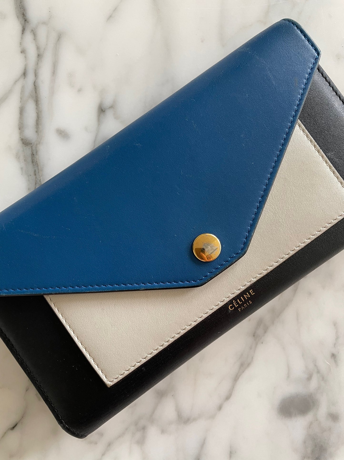 Celine Trio Two Toned Wallet